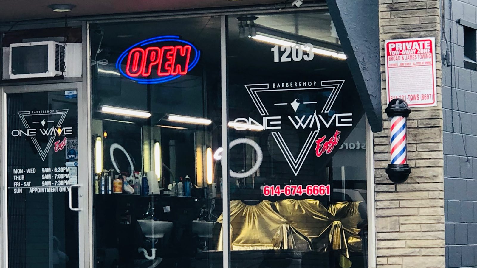 One Wave Barbershop East, Columbus Ohio
